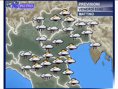 Previsioni meteo di venerdì 3 febbraio