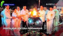 Momen Wapres Gibran Terbangkan Lampion Waisak di Candi Borobudur