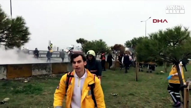 Elicottero precipita alla periferia di Istanbul, 5 morti