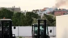 Un incendio calcina pastos junto a la calle Bélgica