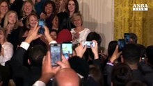 L'addio commosso di Michelle Obama