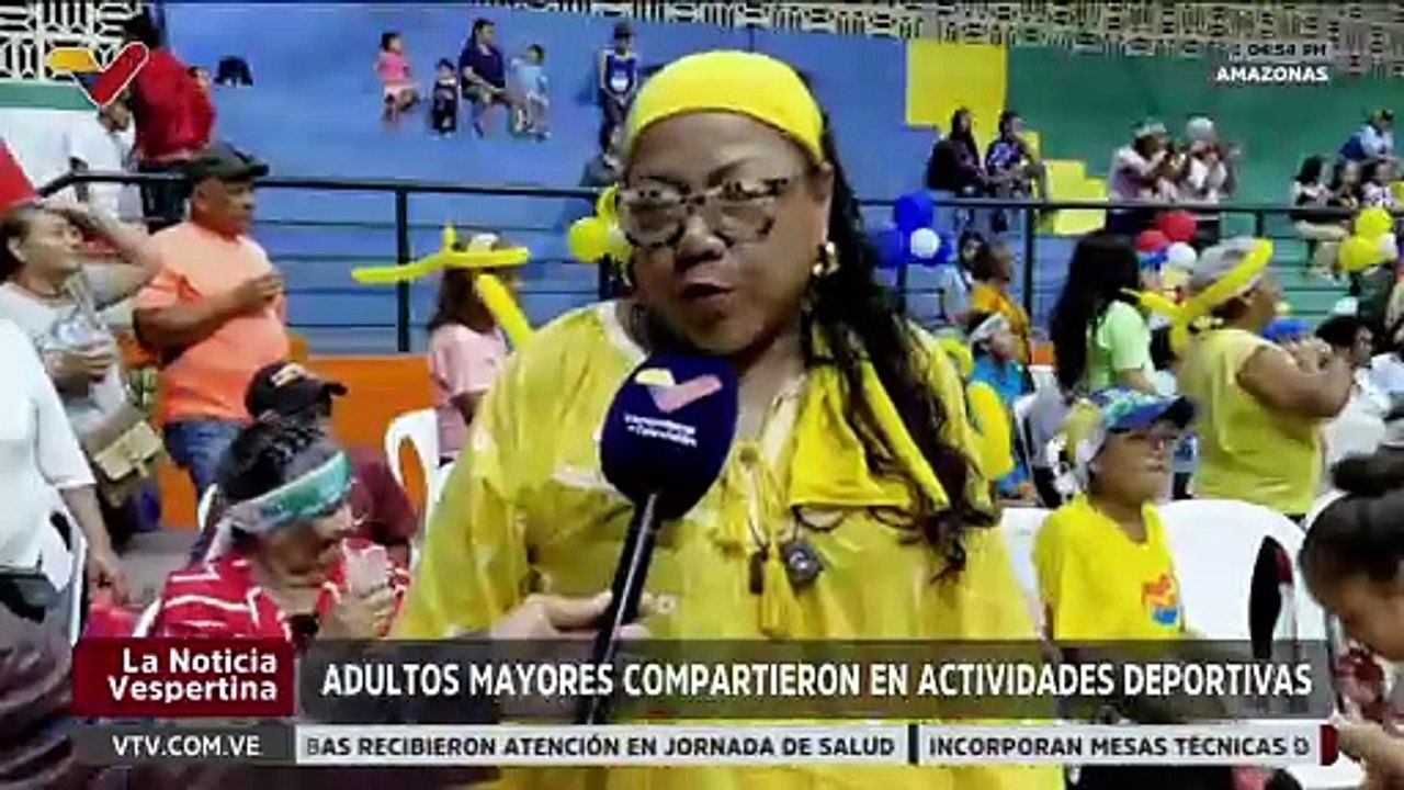 Abuelos de Amazonas disfrutaron de actividades deportivas y recreativas