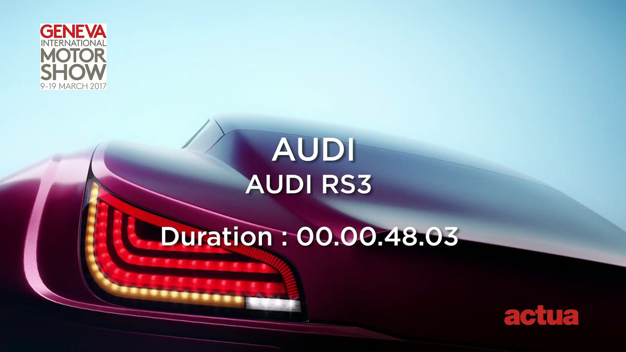 Audi, in passerella la RS3