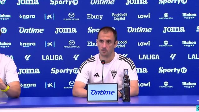 Antxon Muneta,rueda de prensa tras el descenso del Mirandés