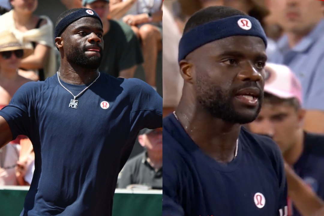 Frances Tiafoe mocks Jaime Faria during heated...