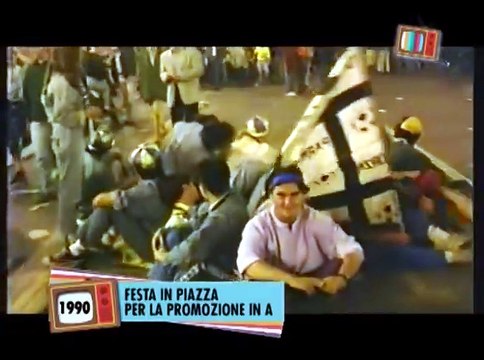 Sembra ieri: festa in piazza per la promozione in serie A (1990)