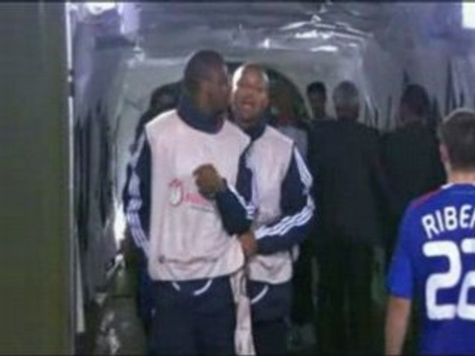 Bagarre entre Vieira Evra Euro 2008