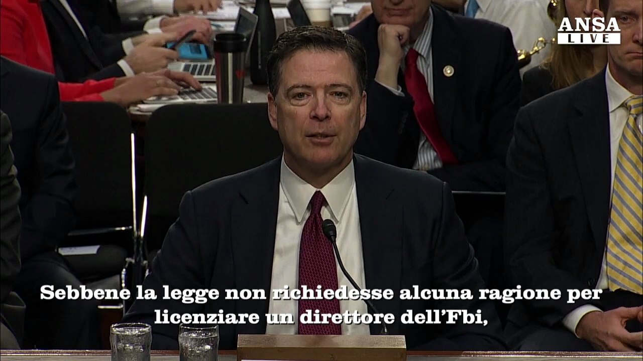 Comey: 'da Trump bugie, ha scelto di diffamarmi'
