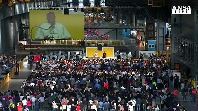 Genova, Papa tra operai Ilva
