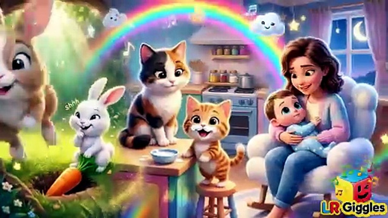 What Are They Hiding? 😂 😲 Baby Baby YES Mama? Funny Kids Song with Cute Animals! 🐰🐱 | LR Craze
