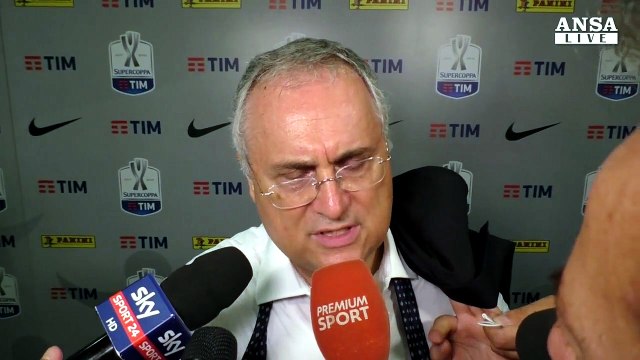 Lotito: vittoria Lazio dimostra unita' squadra e sostegno tifosi