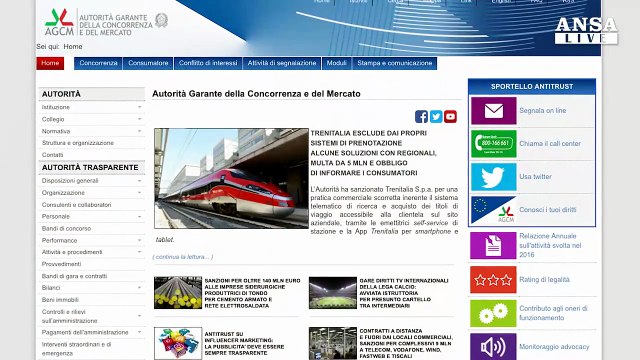 Nasconde viaggi economici, multa a Trenitalia