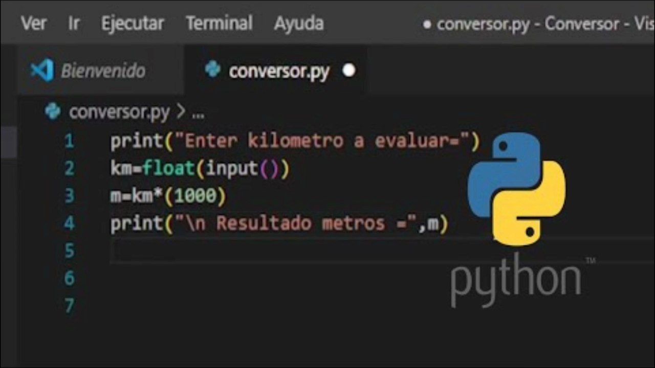 📚 Python demostración de conversor de unidades 📏#practicando