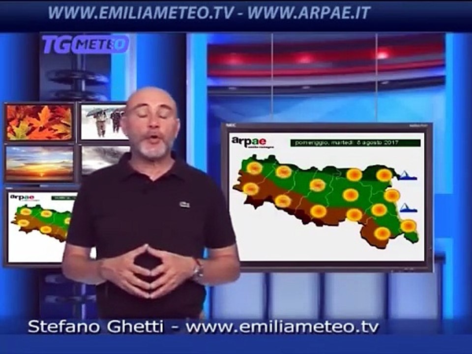 Previsioni meteo per mercoledì 9 agosto