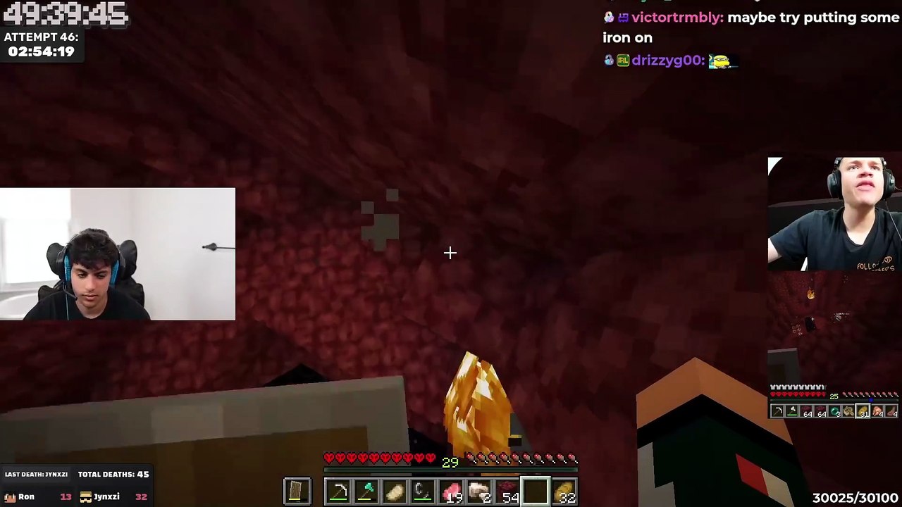 Minecraft #44: "RON AND JYNXI DIE FOR A 46th TIME!"