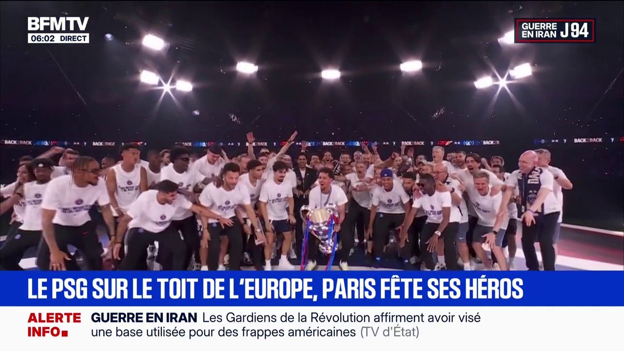 Le PSG a célébré son titre en Ligue des champio...