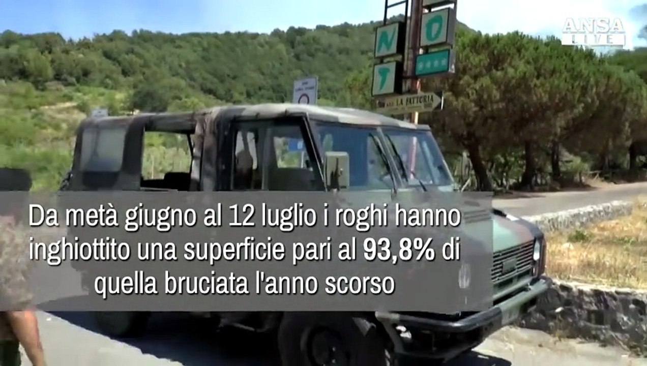 Incendi, mese tragico