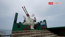 東引三山據點40雙管防空砲修復 遊客開心：真的可以轉