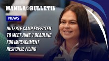 Duterte camp expected to meet June 1 deadline for impeachment response filing