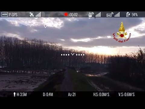 Lentigione devastata vista dal drone