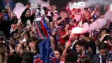 El PSG celebra con Macron en el Palacio del Elíseo