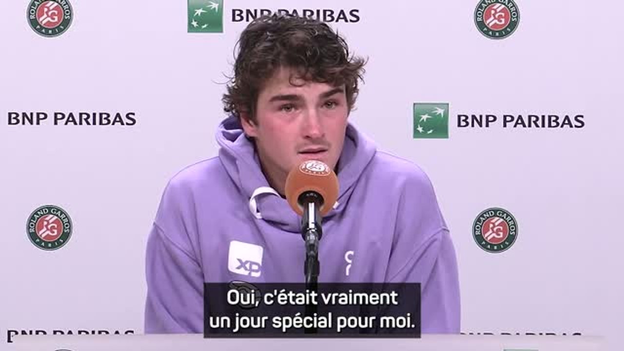 Roland-Garros - Fonseca : “Un jour spécial, avoir Kuerten pour me soutenir, c’était incroyable”