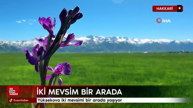 Hakkari iki mevsimi bir arada yaşıyor