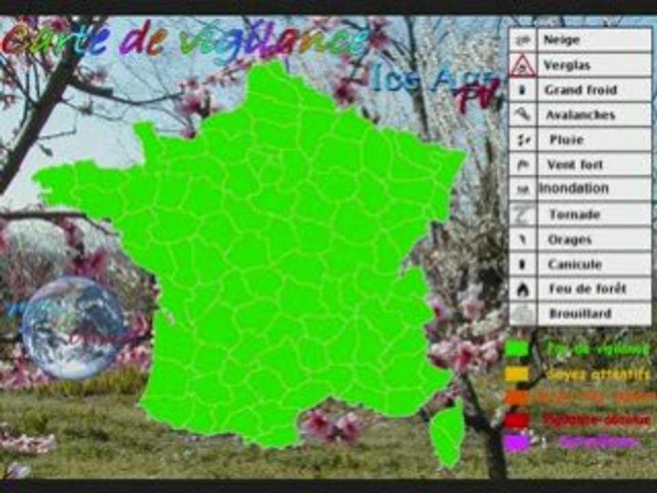 Meteo du Mercredi 18 juin 2008