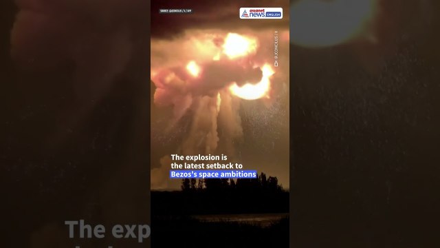 Jeff Bezos's Blue Origin Rocket Explodes on Launch Pad | New Glenn Test Ends in Massive Fireball
