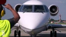 Ronaldo atterra in Italia con fidanzata e figlio Video