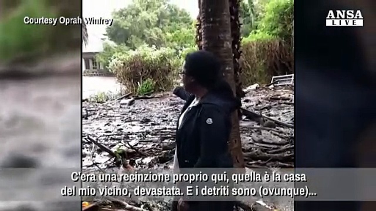Frana vicino casa Oprah Winfrey