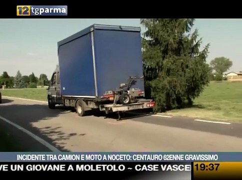 Scontro fra un camion e una moto a Noceto: un ferito grave