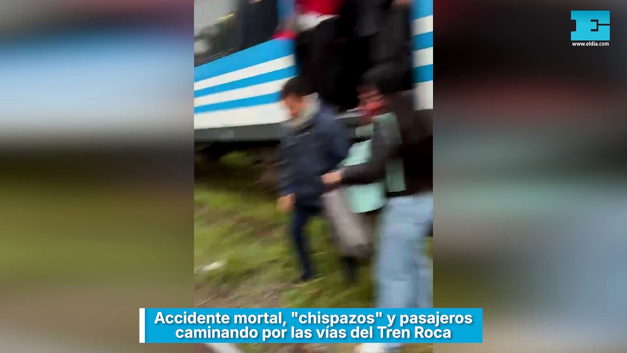 Accidente mortal, "chispazos" y pasajeros caminando por las vías del Tren Roca