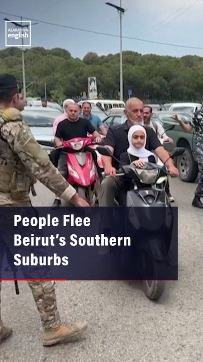 People Flee Beirut’s Southern Suburbs