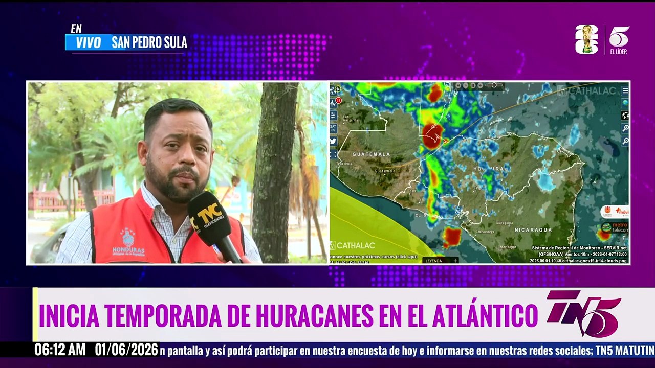 ALERTA METEOROLÓGICA: Lluvias intensas y pronóstico de huracanes 2026 para Honduras.