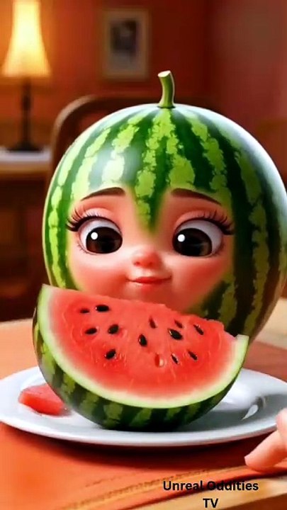 When a Watermelon Eats a Watermelon! 😂🍉
