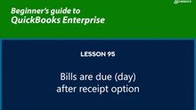 95 - Bills are due day after receipt option