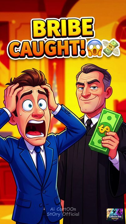 Funny Judge & Lawyers Bribery Story 😂 | Pixar Style Animation Short | #shorts #viral #funny