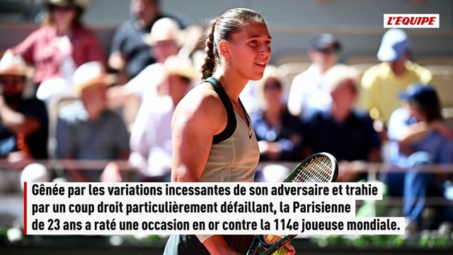 Diane Parry s'arrête en 8es de finale, vaincue par Maja Chwalinska - Tennis - Roland-Garros (F)