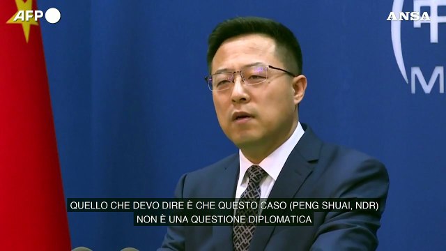 Portavoce del ministro degli Esteri cinese: Il caso Peng Shuai non e' una questione diplomatica