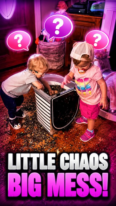 Young Siblings Create Chaos with Bird Seeds While Left Alone