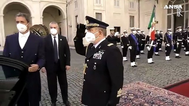 Mattarella riceve il presidente della Palestina Mahmoud Abbas