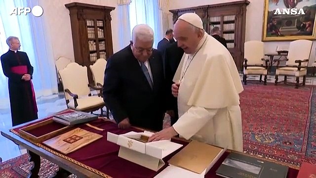 Papa Francesco riceve il presidente palestinese Abu Mazen