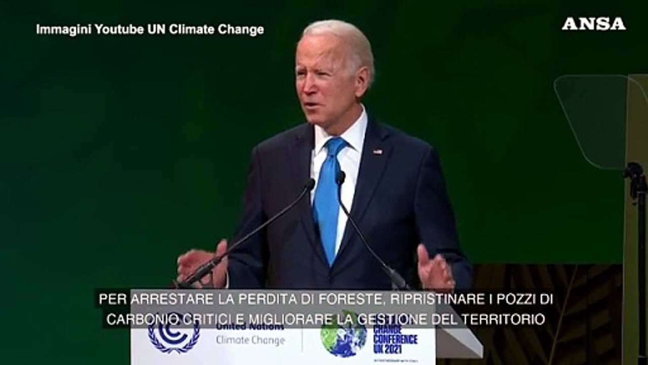 Cop26, Biden annuncia un piano per le foreste: "Dagli Usa fino a 9 miliardi di finanziamenti"