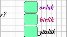 1.8- Yüzlük, Onluk ve Birlik - 3. Sınıf Matematik #shorts