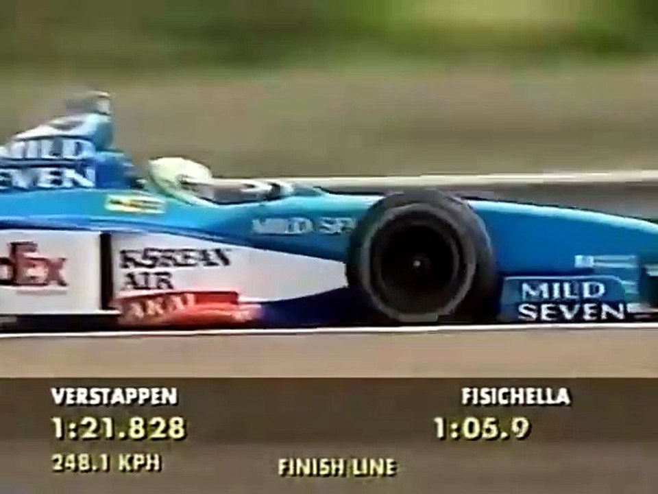 F1 – Giancarlo Fisichella (Benetton Mecachrome V10) lap in qualifying – Hungary 1998