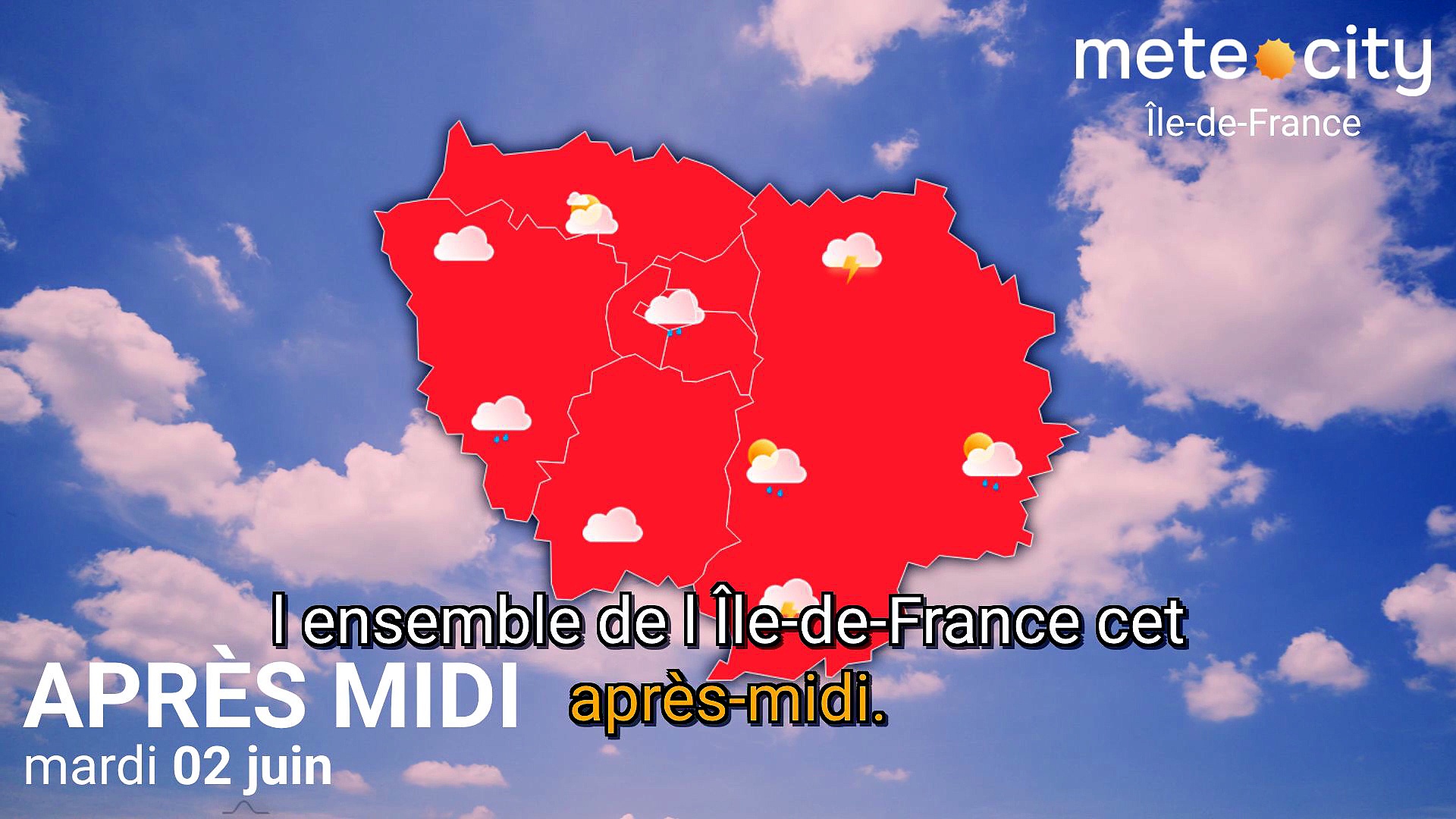 Bulletin météo Île-de-France du mardi 02 juin 2026