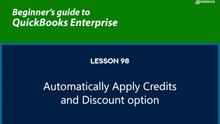 98 - Automatically Apply Credits and Discount option