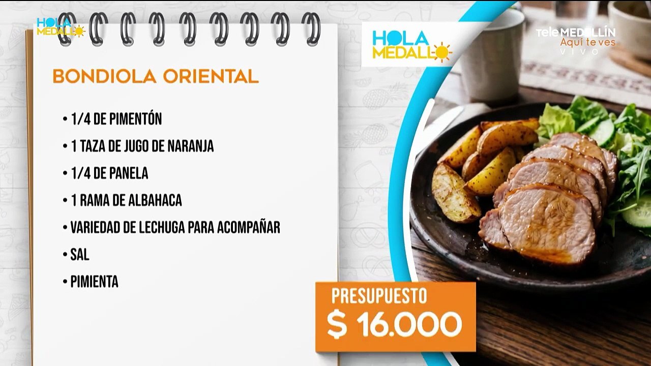 Receta de bondiola en salsa oriental llena de sabor [Hola Medallo] Telemedellín