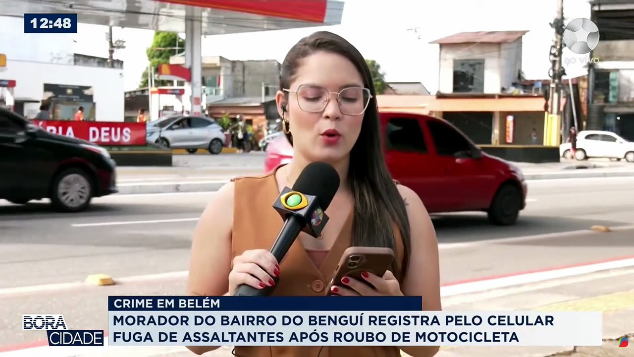 Assalto em Belém - Morador do Bairro do Bengui registra pelo celular fulga de assaltantes após roubo de motocicleta